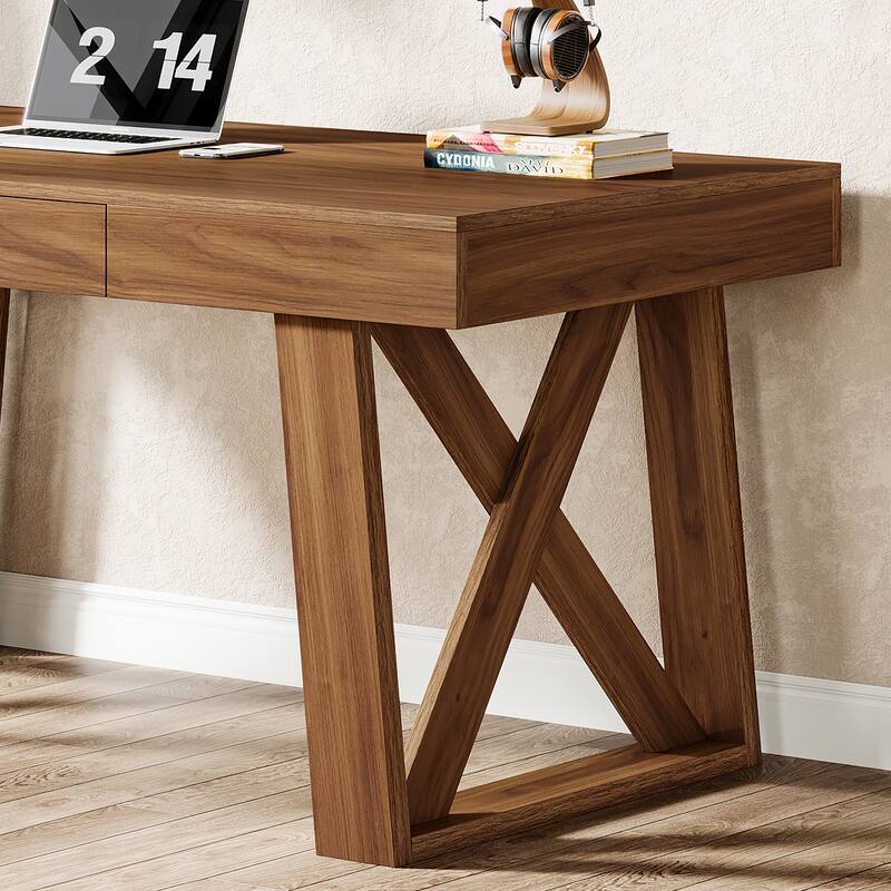 55" Executive Desk with Drawer