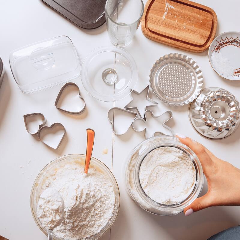 5pcs Cookie Cutters, Round Shaped Stainless Steel Biscuit Cookie Cutter