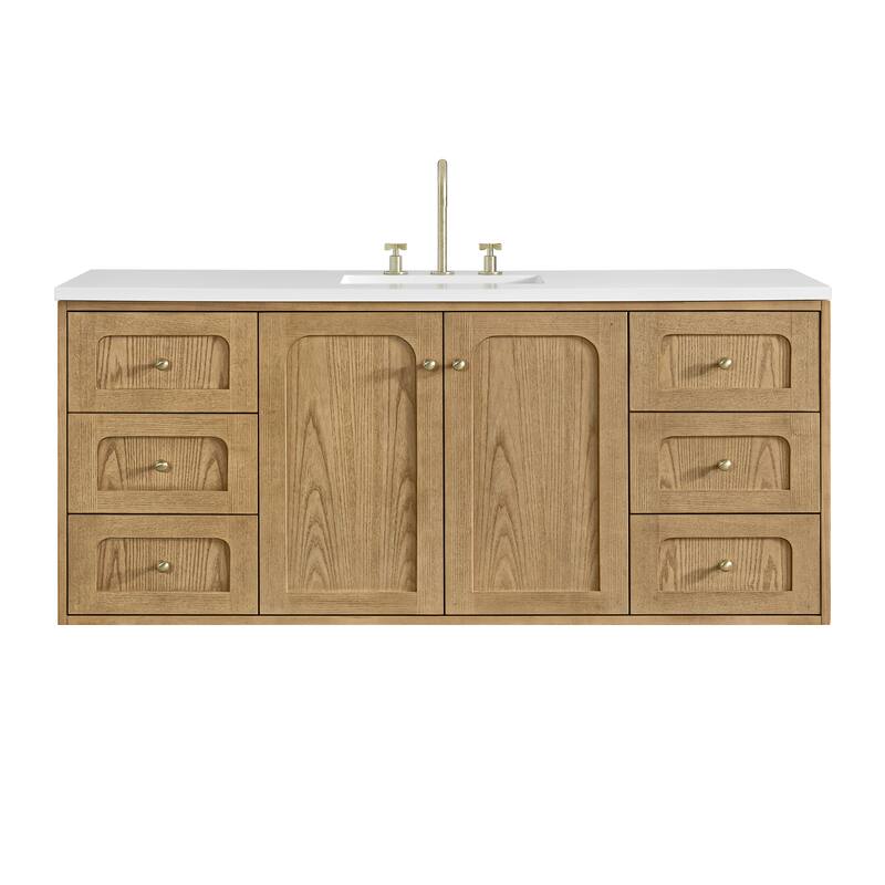 Laurent 60" Single Vanity, Light Natural Oak - 60S