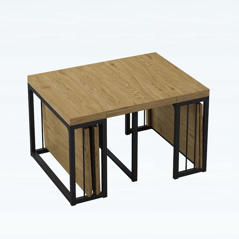 Space-Saving Wood Dining Table for Kitchen/Dining Room/Living Room