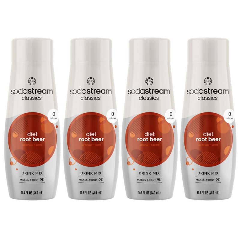 SodaStream® Classics Diet Root Beer Drink Mix 4-Pack - Clear
