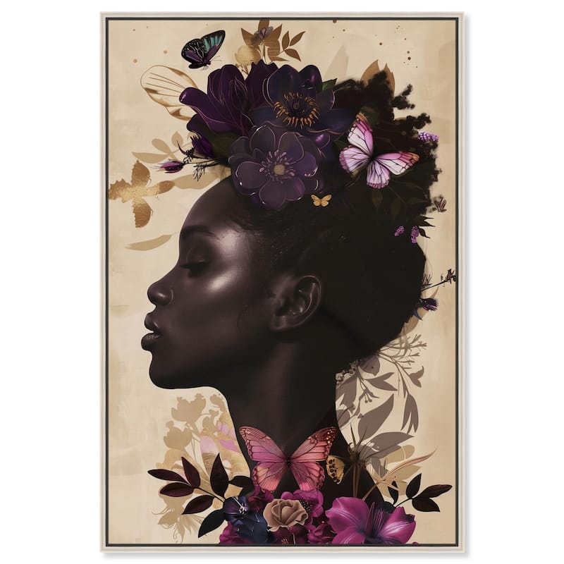 Butterfly Passion Canvas by Art Remedy - 30" x 45" - Silver
