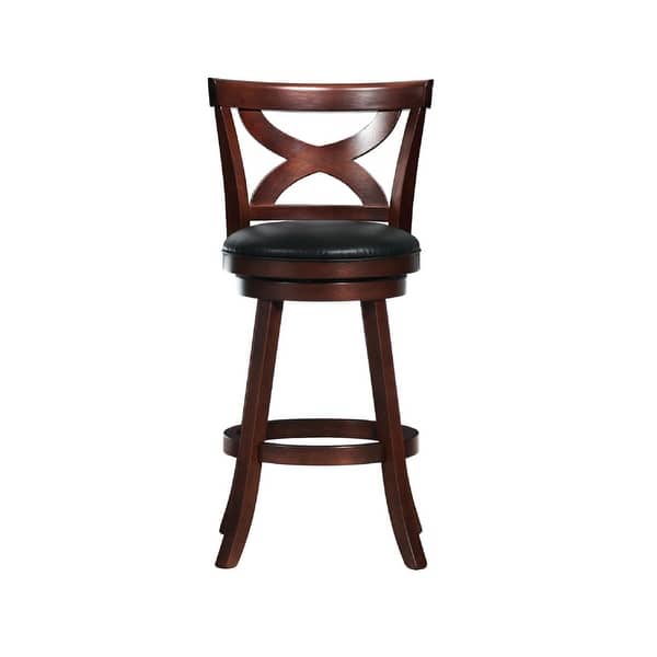 Crosby Cherry X Back 29 Inch Swivel High Back Barstool By Inspire Q Classic On Sale Overstock 6523014