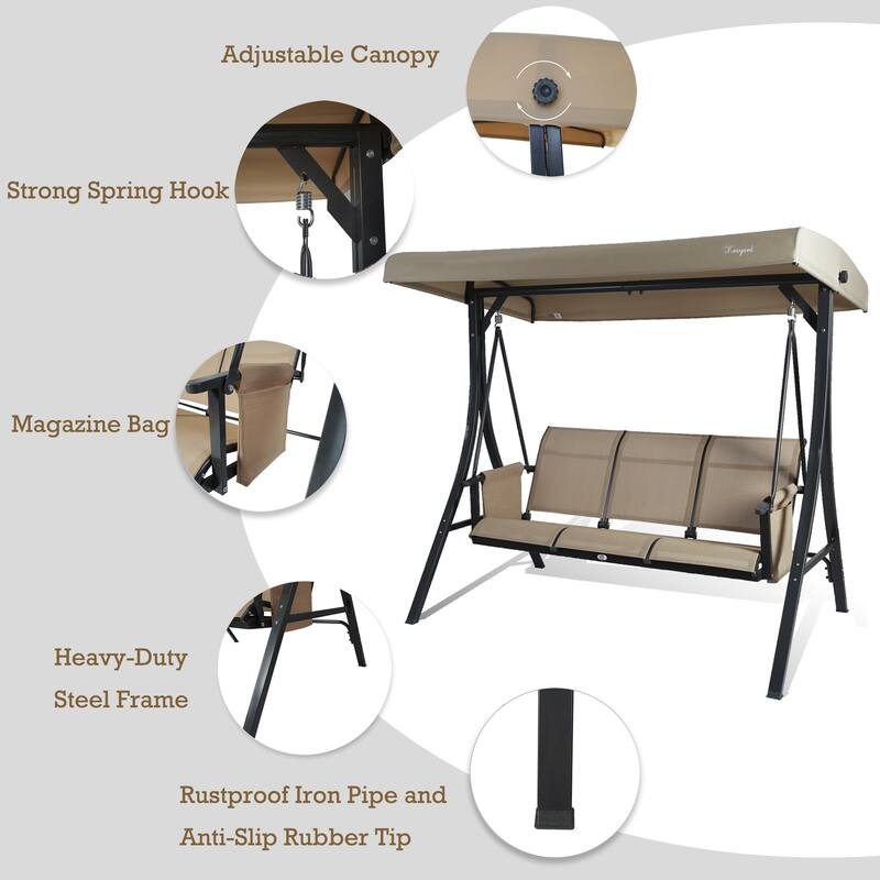 Kozyard Brenda Patio Swing Chair with Stand