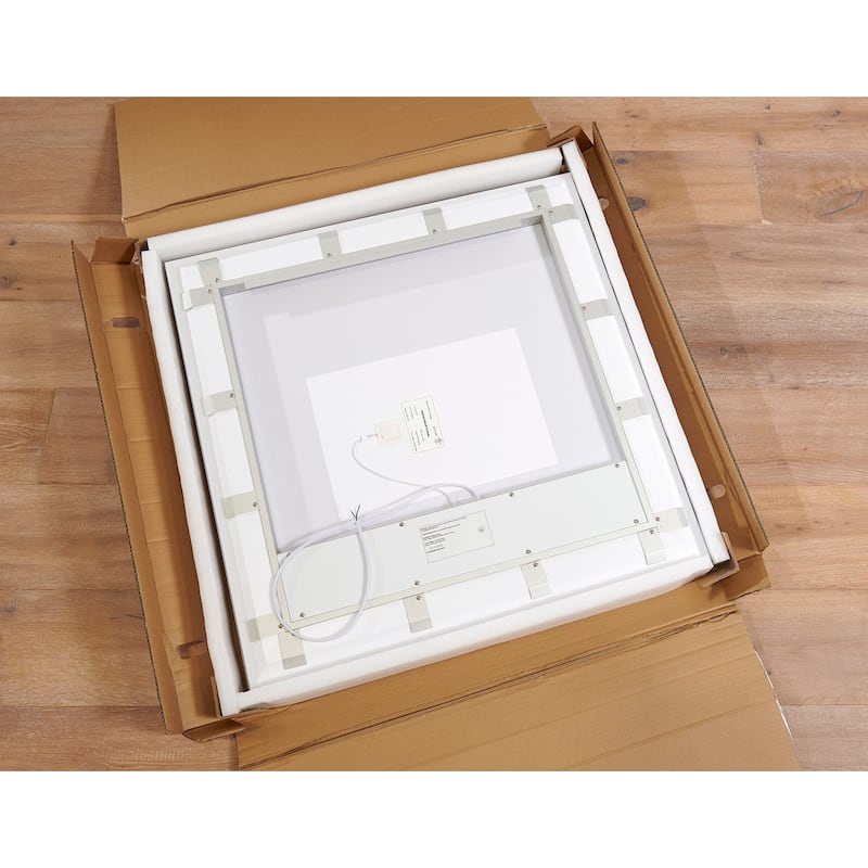 Asher Square Frameless LED Wall Mirror