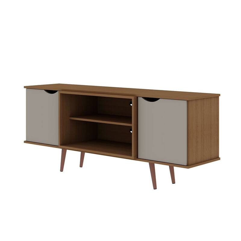Hampton Mid Century Modern Wood 62.99 In. Media Cabinet Console