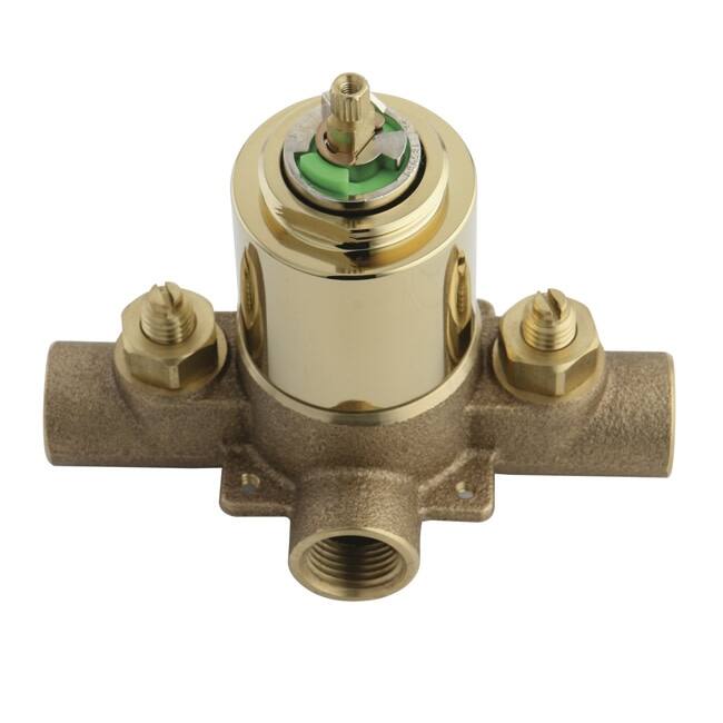 Kingston Brass Pressure Balanced Rough In with 1/2 Inch IPS - Polished Brass