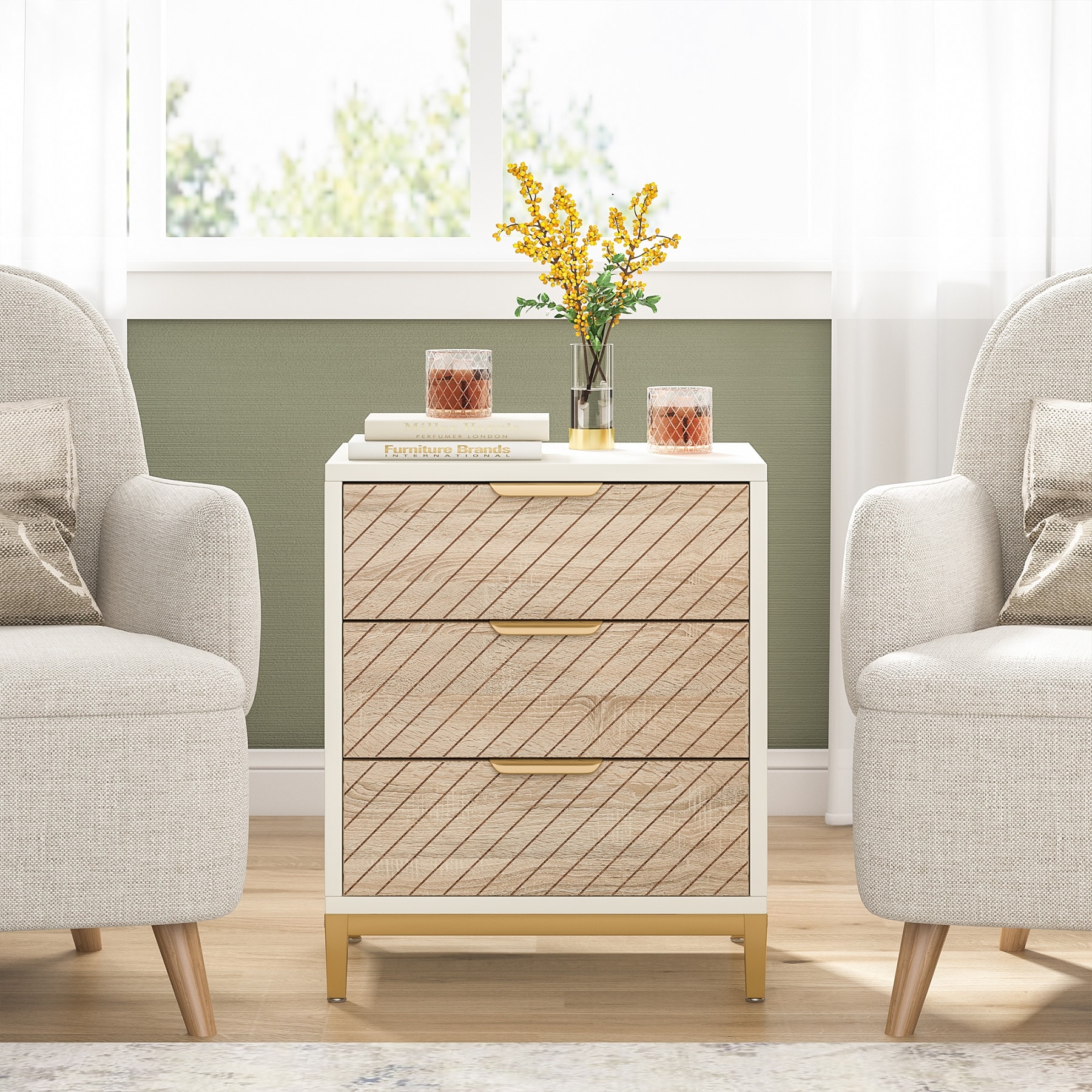 3-Drawer Nightstands for Bedrooms
