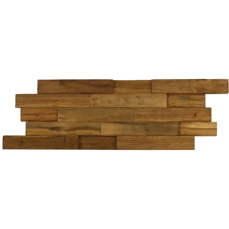 Manada Reclaimed Teak Wood Wall-Tile Decor