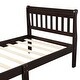 preview thumbnail 12 of 12, Twin Wood Platform Bed Frame with Headboard and Footboard for Stylish and Stable Bedroom Setup