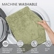 preview thumbnail 125 of 189, Home Weavers Waterford Collection Cotton Toilet Lid Rug | Elastic Fit | Fit Most Standard Toilet Lid | 18"x18"