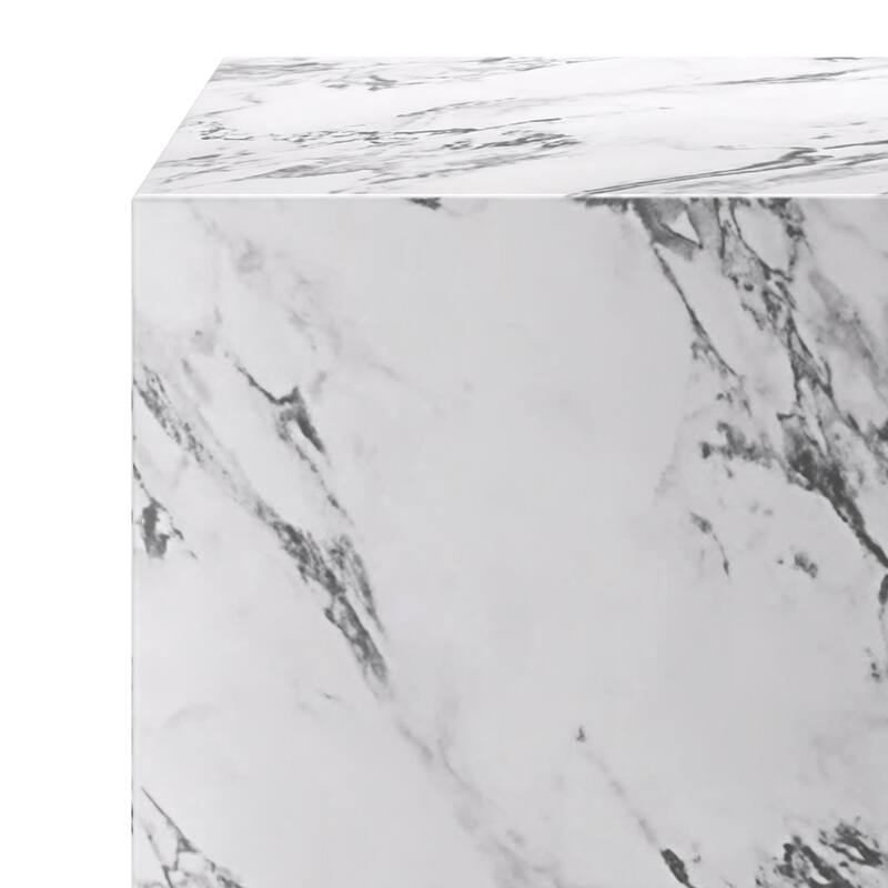 Contemporary ECC Concrete Contract Grade Square Accent Table