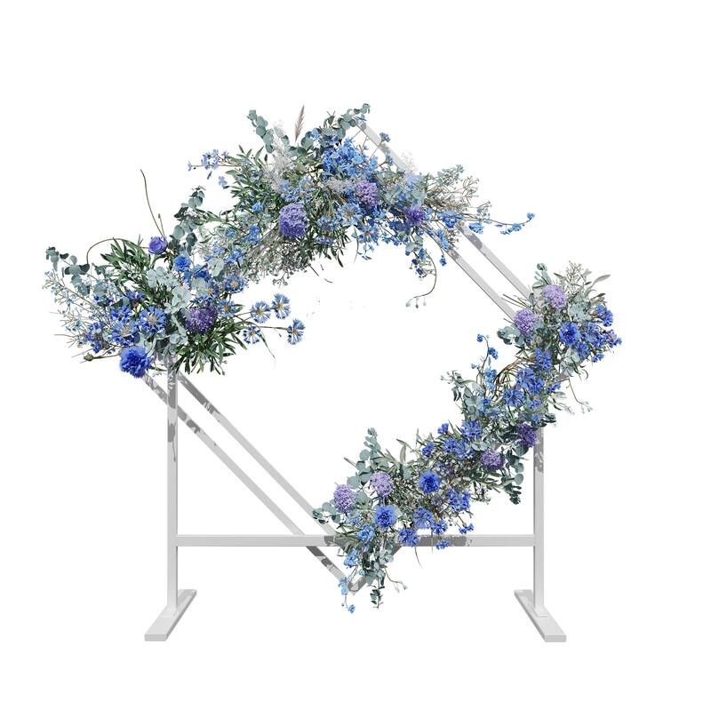 Large Sturdy Diamond Wedding Arch Heavy Duty Iron Backdrop Stand Kit