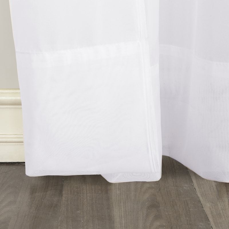 No. 918 Emily Voile Sheer Rod Pocket 1-Piece Curtain Panel, Single Panel