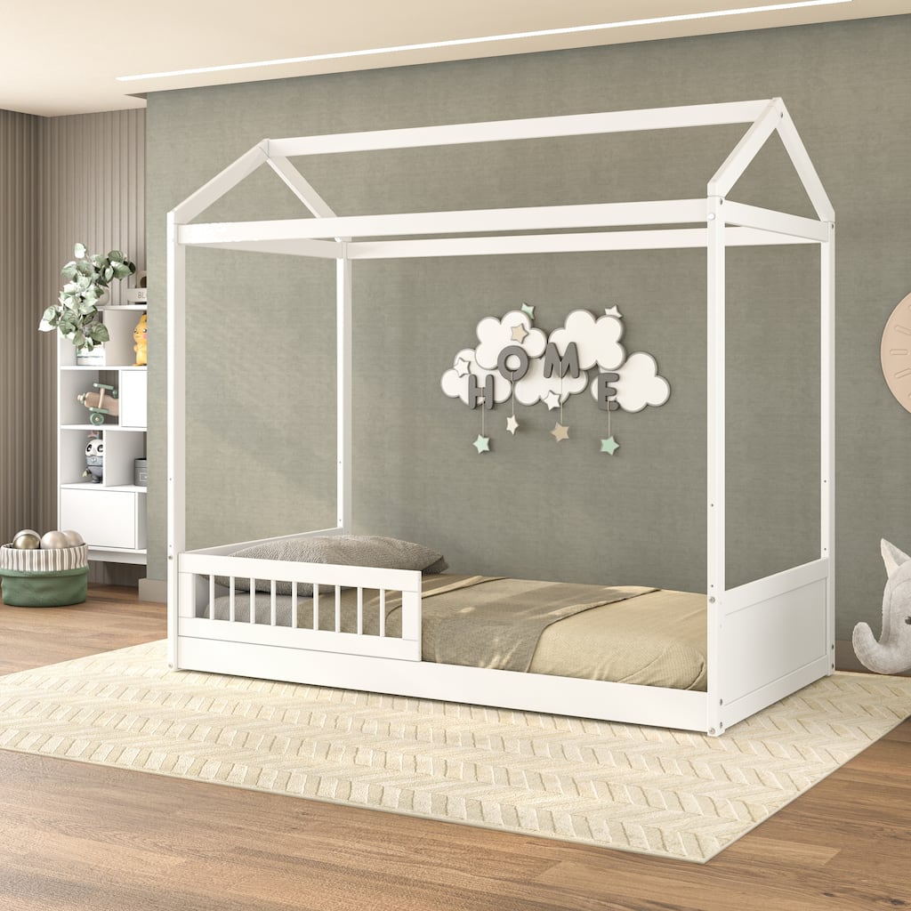 Polifurniture Nyce Twin Bed with Guard Rail