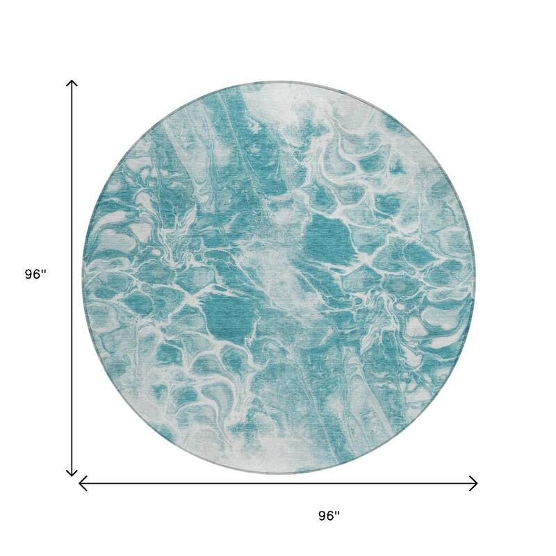 HomeRoots Abstract Transitional Rectangle Outdoor Rug