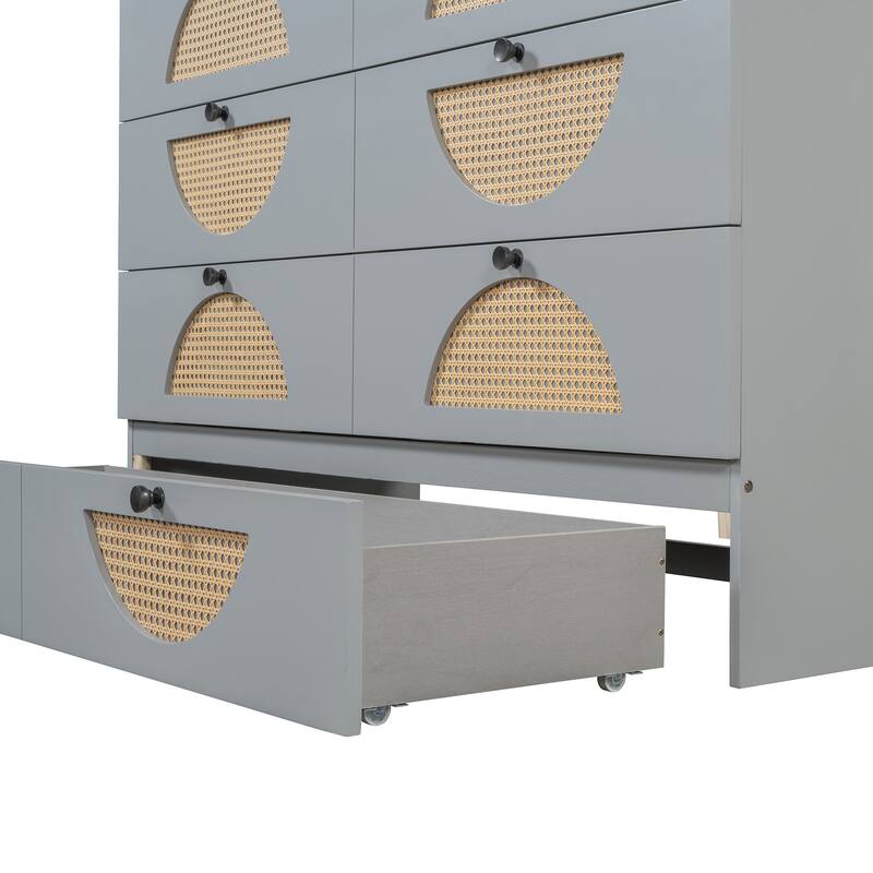 Modern Style Murphy Bed with Large Drawer,USB Ports and Outlets for Bedroom