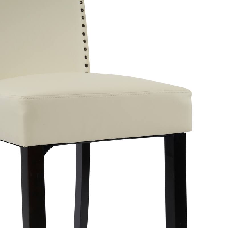 Logan Bonded Leather Backed Barstool (Set of 2) by Christopher Knight Home