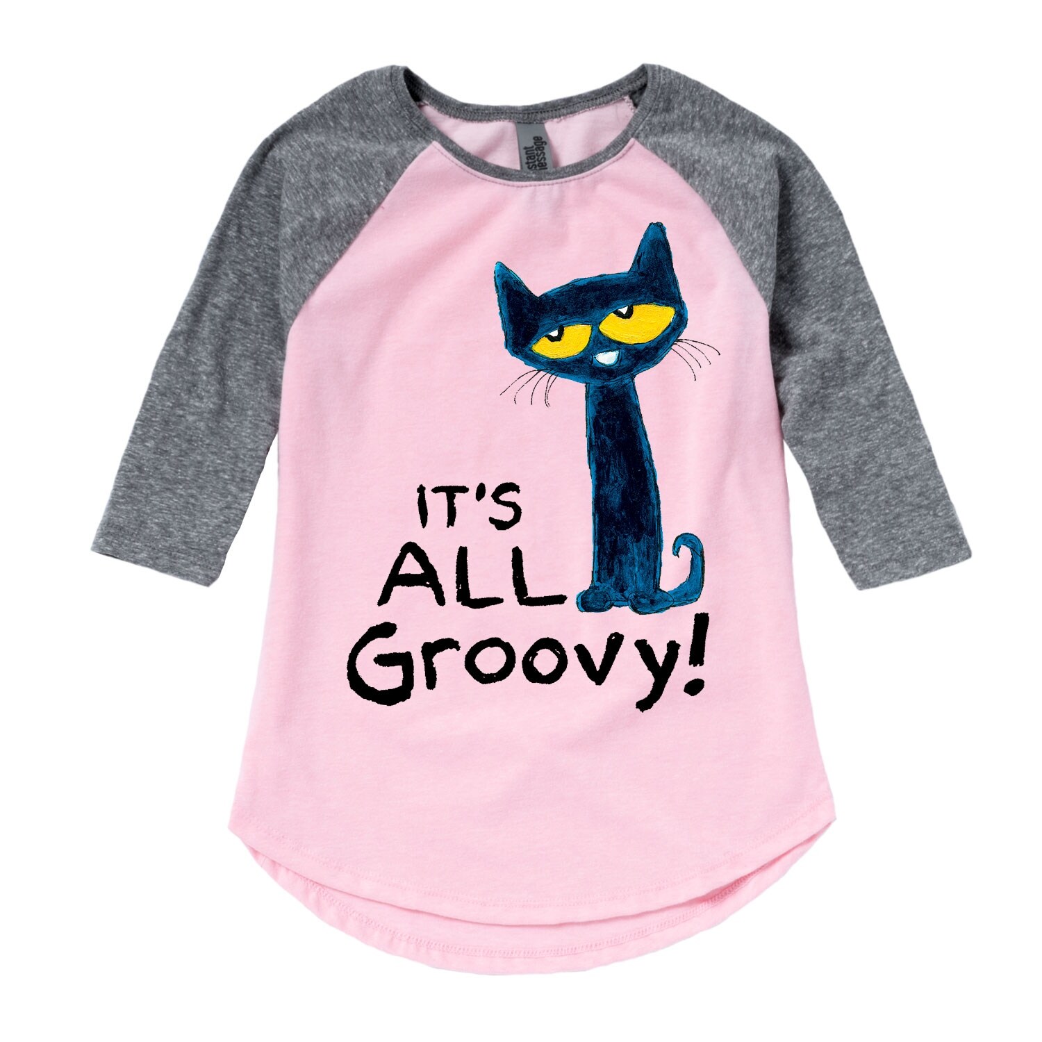 Shop Pete The Cat It S All Groovy Toddler Girl Shirt Tail Raglan