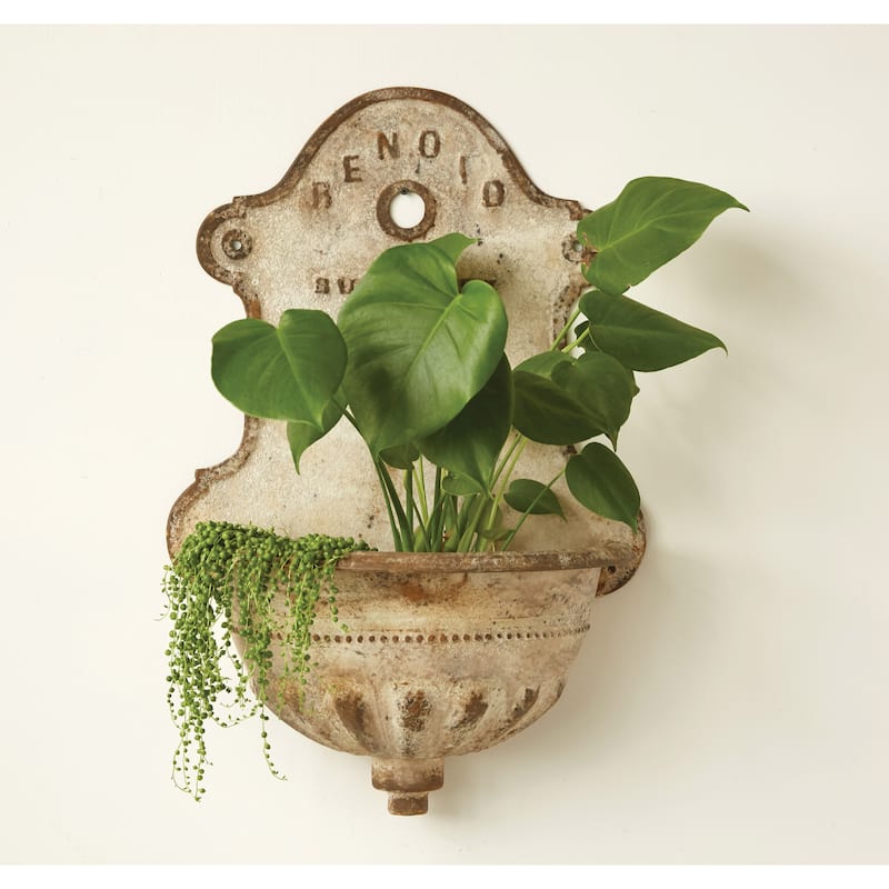 Metal Wall-Mounted Planter