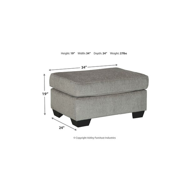 dimension image slide 1 of 2, Signature Design by Ashley Altari Oversized Accent Ottoman