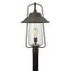 preview thumbnail 1 of 2, Hinkley Lighting Belden Place 1 Light 22" Tall Post Light with Clear Oil Rubbed Bronze