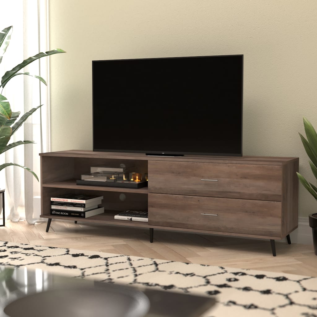 TV Stand for up to 60" TV's with Adjustable Shelf and Storage Drawers
