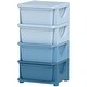 preview thumbnail 10 of 19, 4 Tier Kids Storage Unit, 4 Drawer Chest Toy Organizer Plastic Bins for Bedroom Nursery Living Room for Boys Girls Toddlers