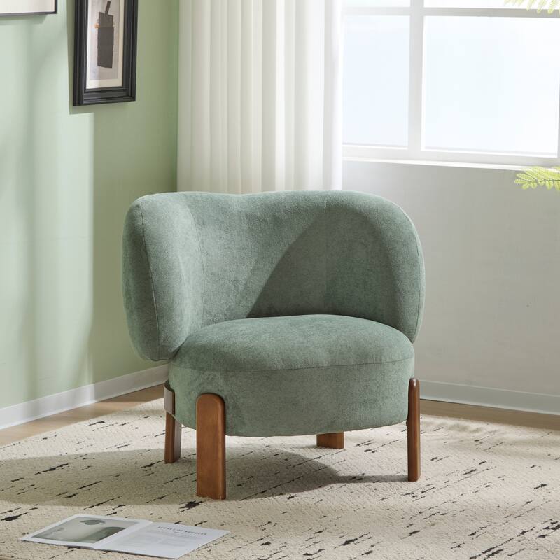 Christopher Knight Home - Gala Chenille Wingback Armchair - Granite Green