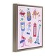 preview thumbnail 12 of 26, Stupell Global Travel Ornaments Framed Floater Canvas Wall Art Design By Krissy Mast
