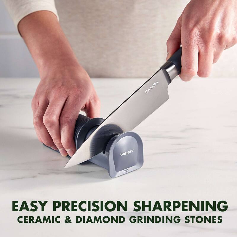 GreenPan Titanium Pull Through Knife Sharpener Bed Bath & Beyond