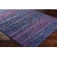 preview thumbnail 4 of 3, Haute-Hali Persian Distressed Purple/ Blue Area Rug - 5'3" x 7'3"