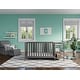 preview thumbnail 29 of 33, Storkcraft Pacific 4-in-1 Convertible Crib and Changer - 2 Open Shelves, Water-Resistant Vinyl Changing Pad with Safety Strap