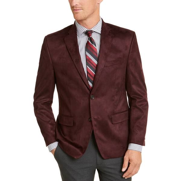Shop Lauren Ralph Lauren Mens Classic Fit Faux Suede Sportcoat 38