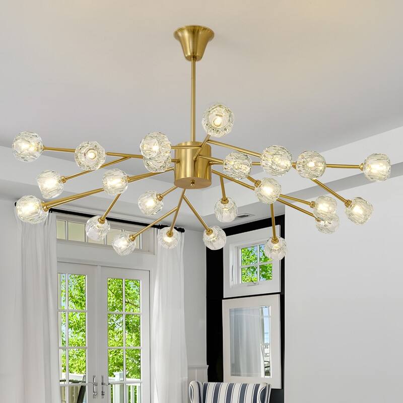 Modern Sputnik Crystal Chandelier Gold Glam Pendant Light - 59.05 * 59.05 * 72.71 in