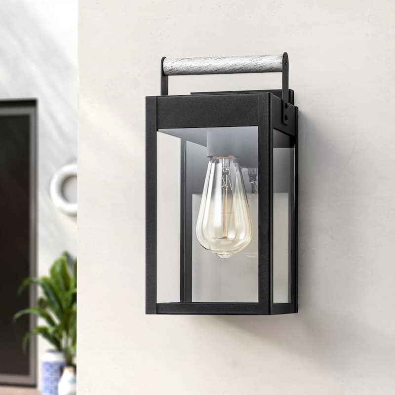 1-Light Modern Traditional Aluminum Waterproof Lantern Outdoor Wall Sconce/ Porch Light