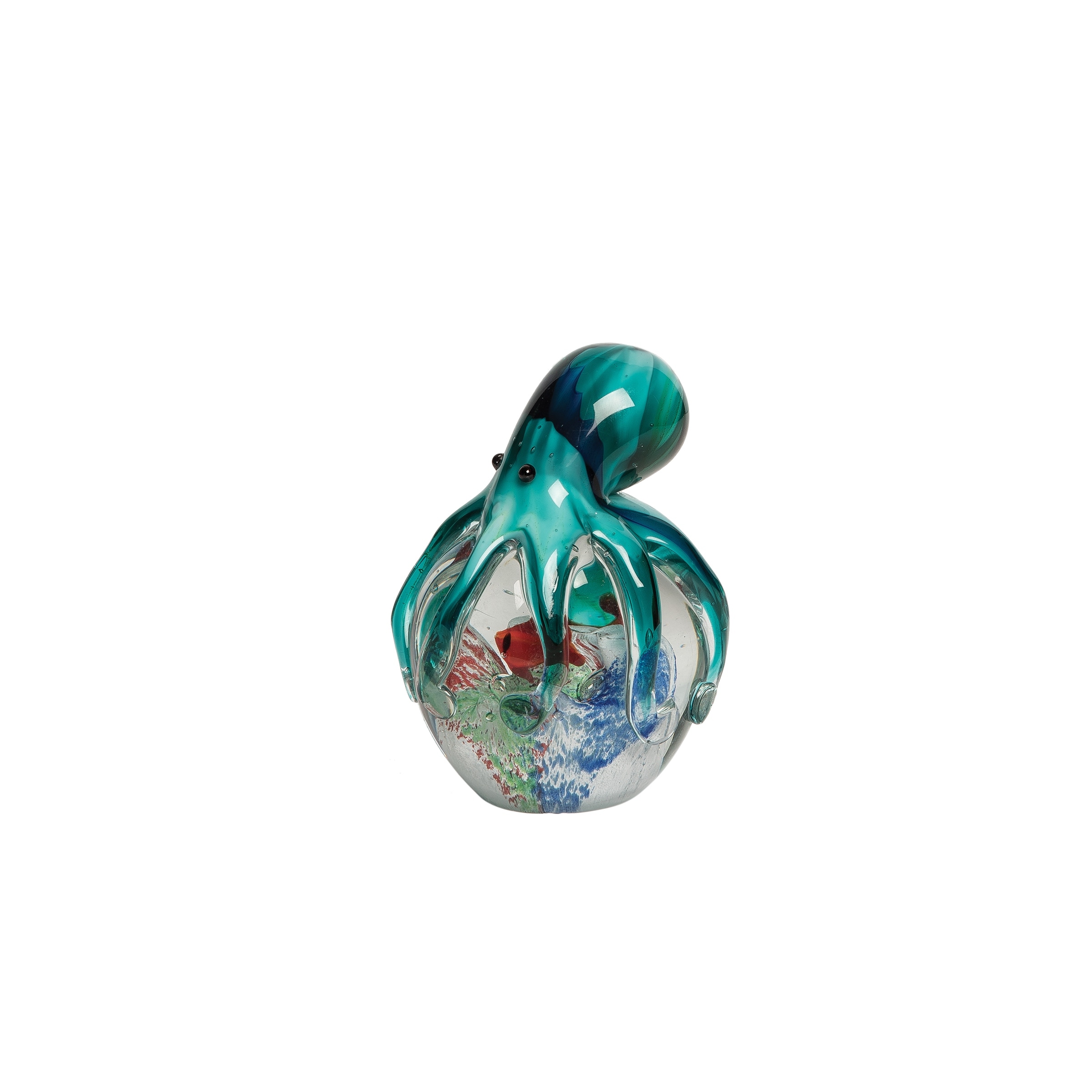 Glass Octopus On Ball Figure Figurine