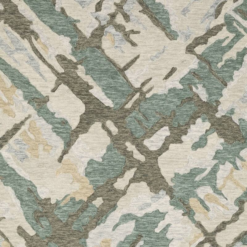 HomeRoots Abstract Modern Rectangle Area Rug - 155.91 in. x 119.69 in. x 0.39 in.