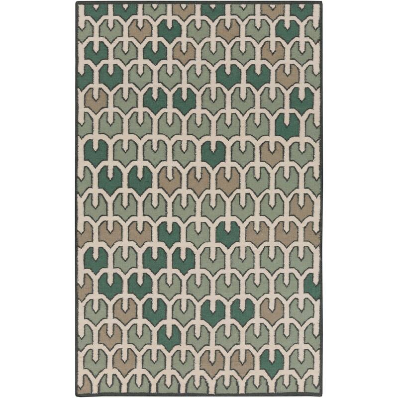Hand-woven Brett Reversible Wool Area Rug