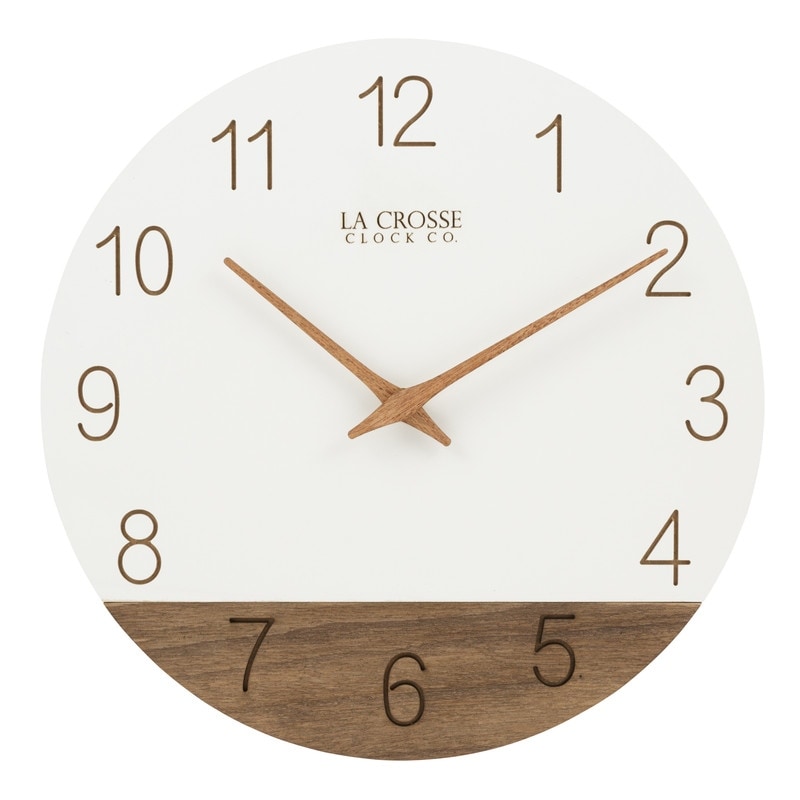 La Crosse Clock 404-3015 15 inch Indoor/Outdoor Wall Clock Brown