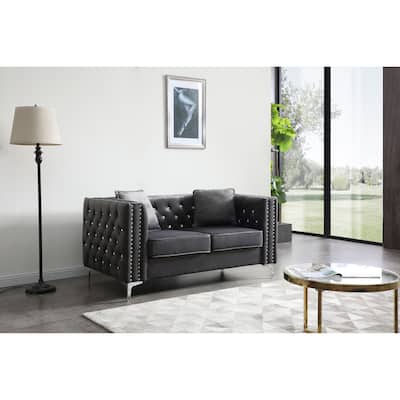 Paige Tufted Velvet Sofa