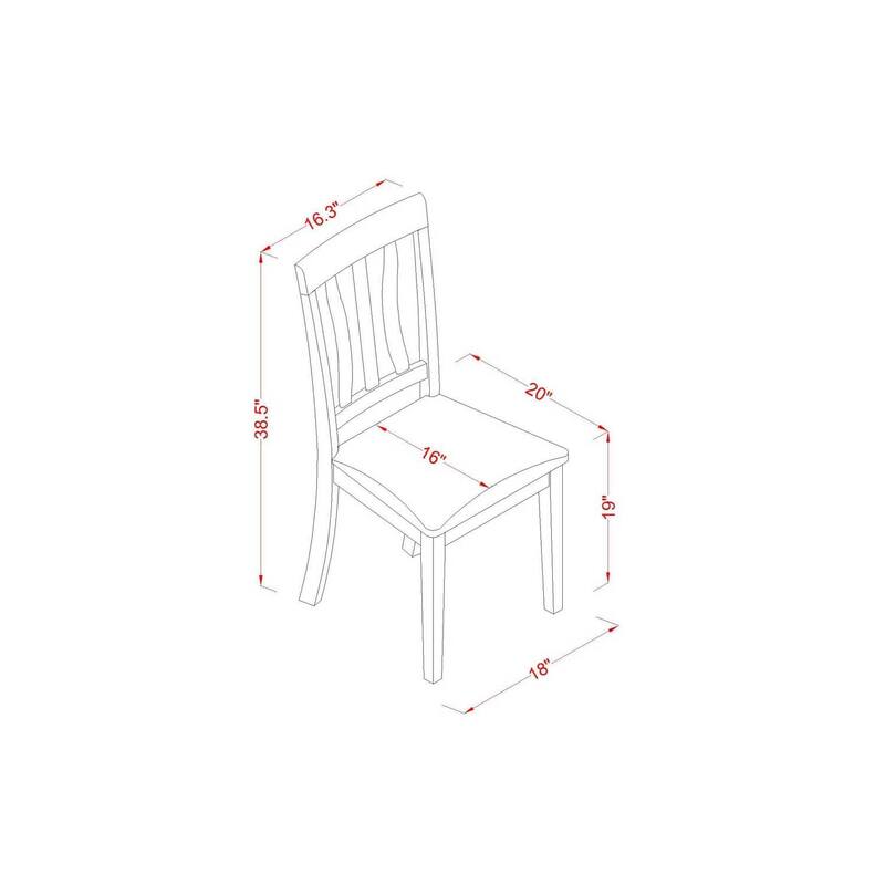 HomeStock 5-Piece Black and Cherry Finish Solid Wood Top Dining table with 4 Chairs with Slat Back