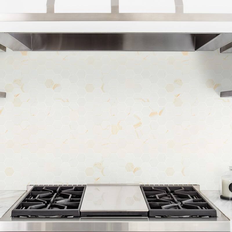 Ackland AKN-P-AR2X2HXM-CA Ardena - 12" x 12" Porcelain Geometric Floor