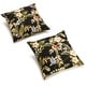 preview thumbnail 13 of 23, 17-inch All-weather Outdoor Throw Pillows (Set of 2, Multiple Patterns) Freeport Ebony
