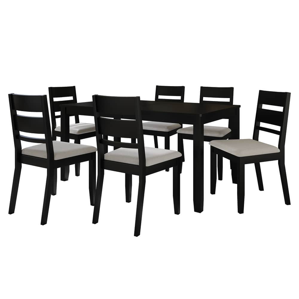 CraftPorch Elegant 7-piece Wooden Dining Set
