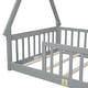 preview thumbnail 28 of 27, Twin Pine Tent-shaped Teepee Bed with Guardrails & Roof