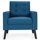preview thumbnail 3 of 31, Costway Set of 2 Modern Tufted Accent Chair Linen Upholstered Armchair