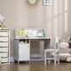 preview thumbnail 8 of 8, Desk and Chair Set, Kids Writing Desk Study Table for Children with Whiteboard, Storage Cabinet, Child Furniture