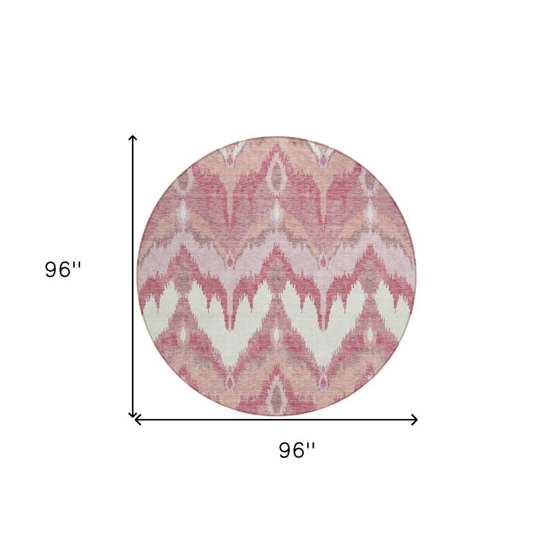 HomeRoots Ikat Transitional Rectangle Outdoor Rug