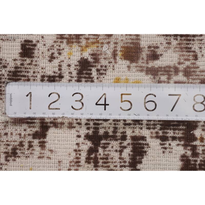 Abstract / Modern Area Rug Handmade Contemporary Wool Carpet - 5'11"x 8'11"